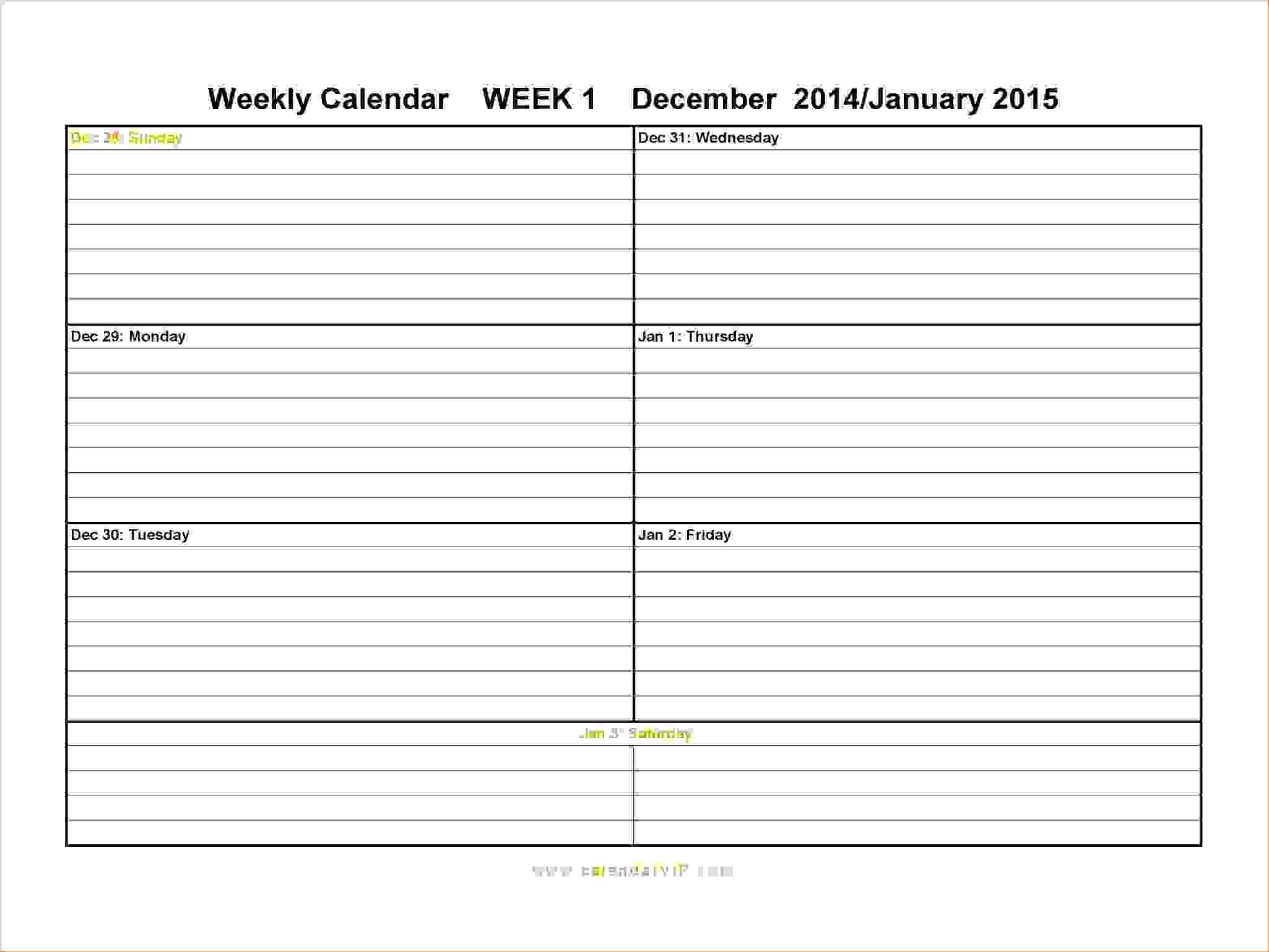 Free Blank Weekly Calendar Template Schedule Six Week Monthly pertaining to Free Printable Blank Weekly Calendar Templates
