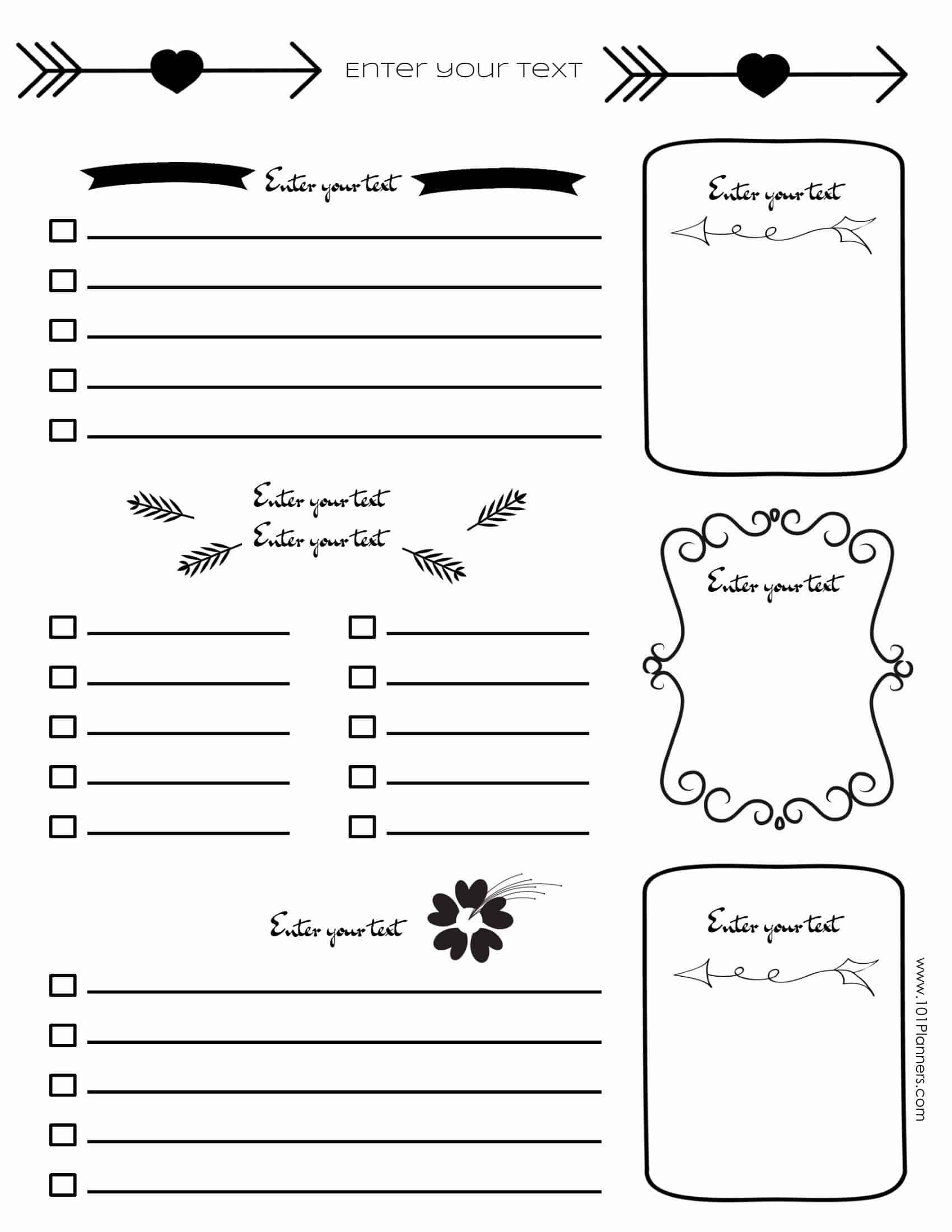 Free Bullet Journal Printables | Customize Online For Any Planner Size within 30 Day Log Print Out