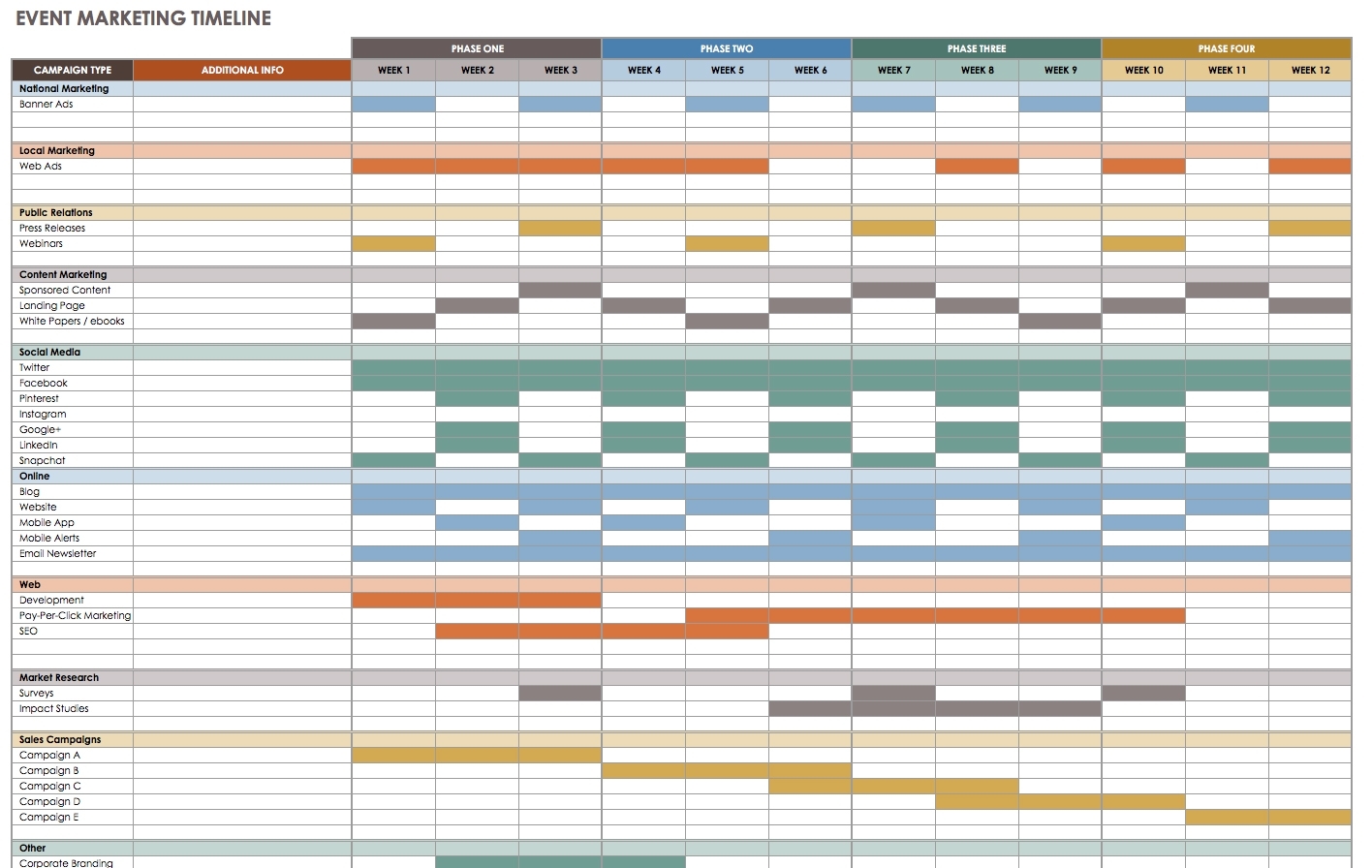 Free Event Planning Templates Smartsheet Schedule Template L Yearly intended for Template For An Event Calendar