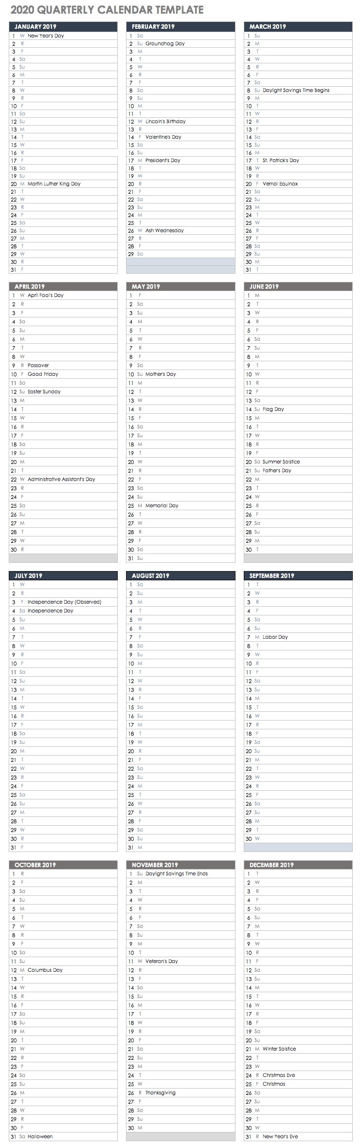 Free Excel Calendar Templates with Weekly Calendar With Quarter Time Slots