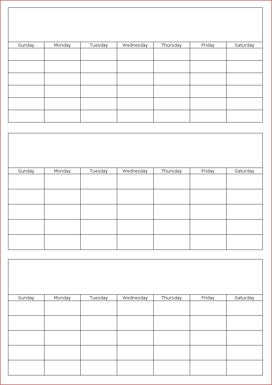 Free Printable 3 Month Calendars In Pdf Format Five Three Month intended for Printable 3 Month Calendar Templates