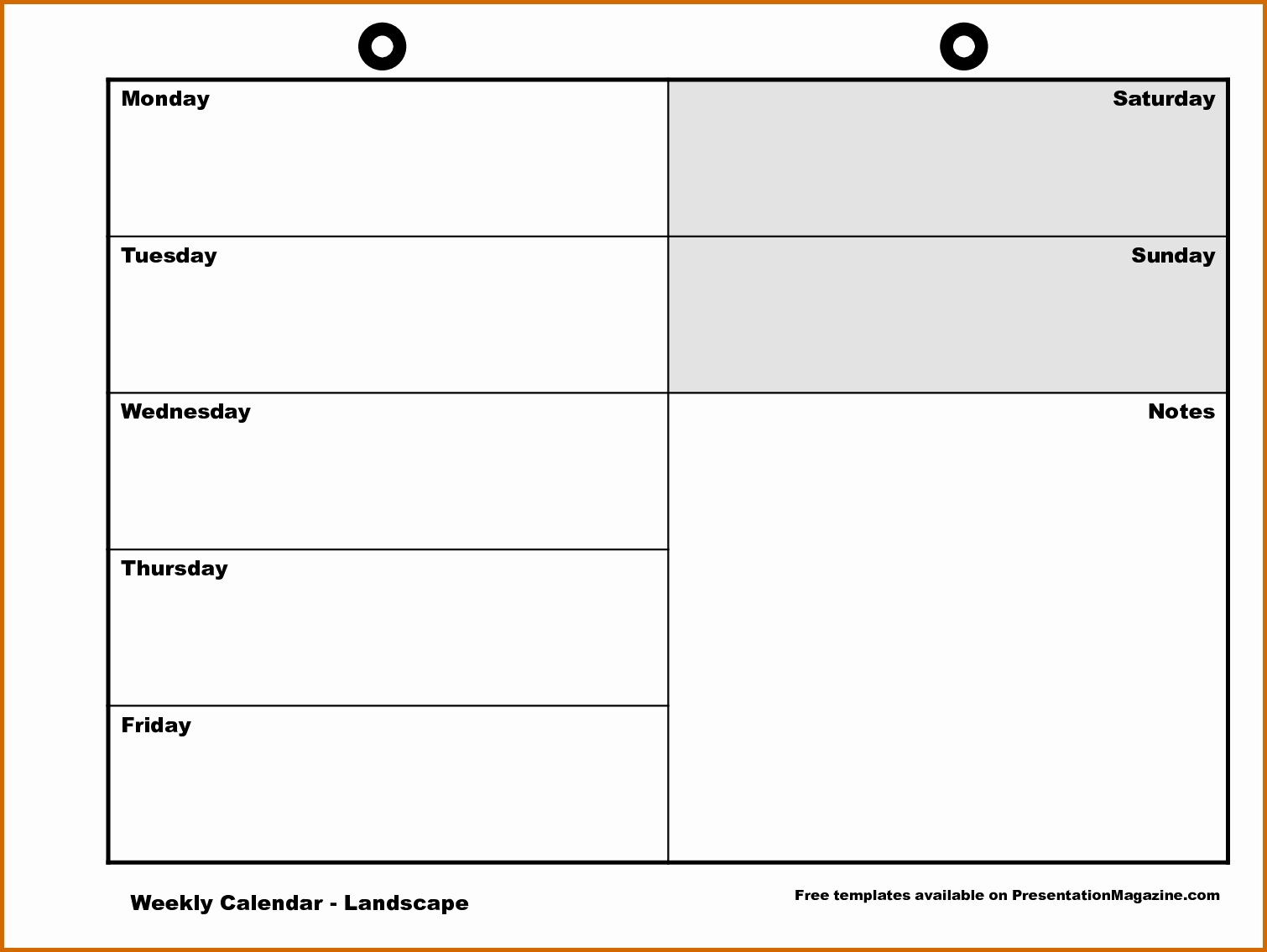 Free Printable 5 Day Weekly Calendar 11 Monday Through Friday with regard to Monday Through Friday Weekly Calendar