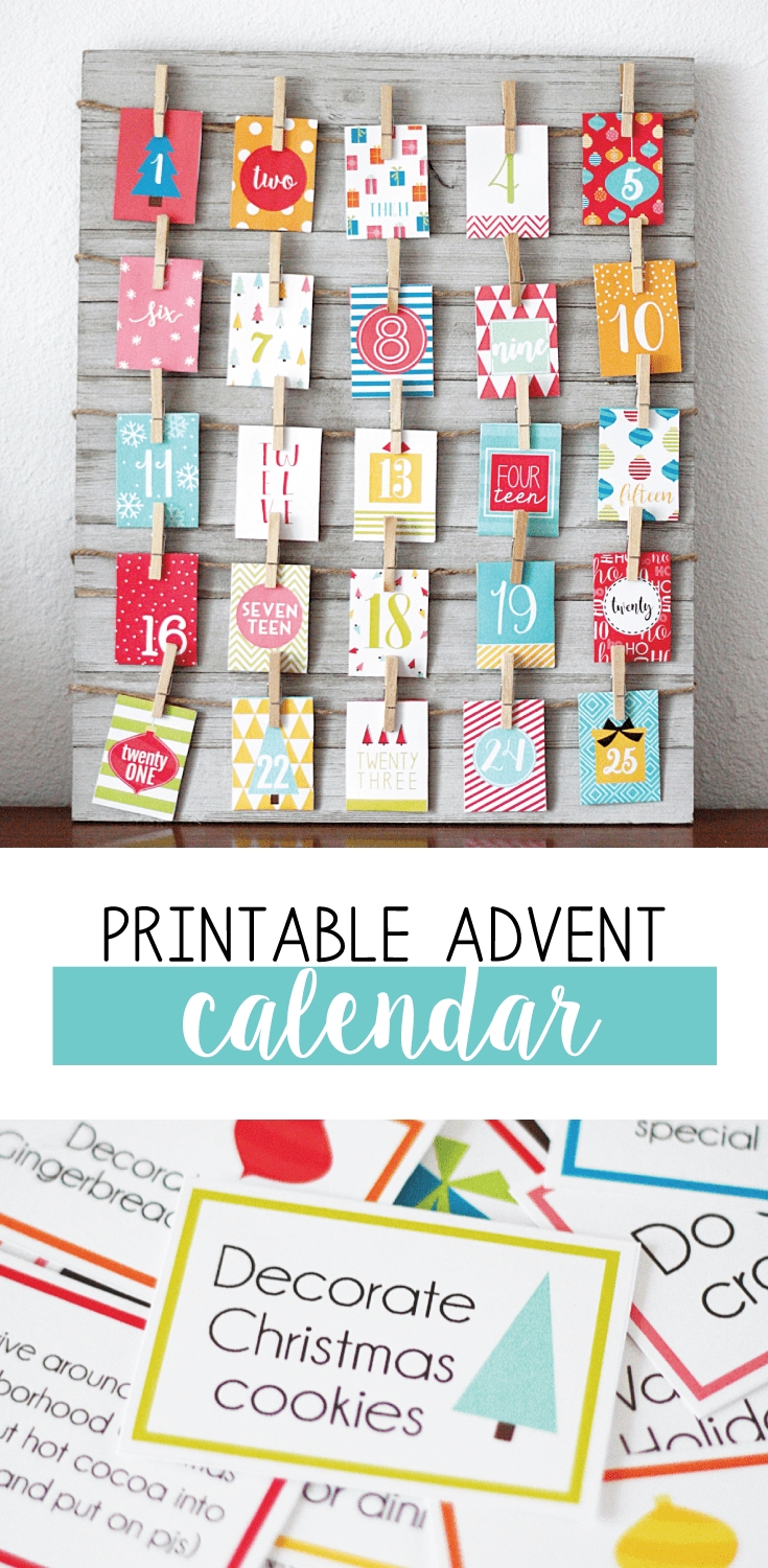 Free Printable Advent Calendar With Loads Of Fun Activities! | Skip regarding Printable Advent Calendars For All Seasons