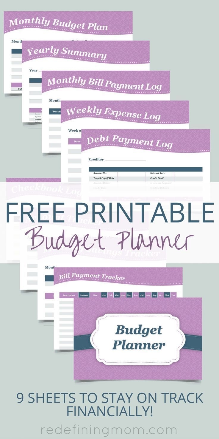Free Printable Budget Planner | Top Pins From Top Bloggers | Budget in Blank Weekly Bill Organizer Printable