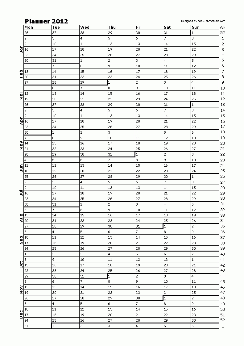 Free Printable Calendars And Planners 2019, 2020, 2021 throughout Year Calendar One Page To Print