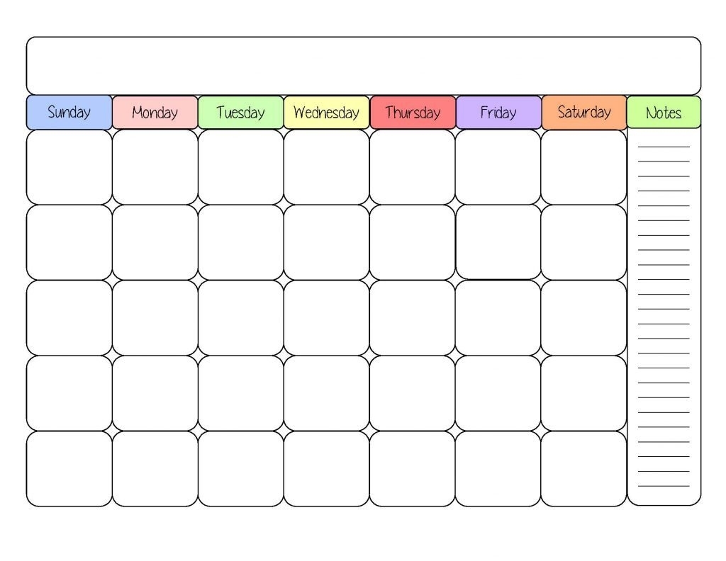 Free Printable Monthly Calendar Large | Schedule Calendar Software Free pertaining to Large Blank Monthly Calendar To Fill In