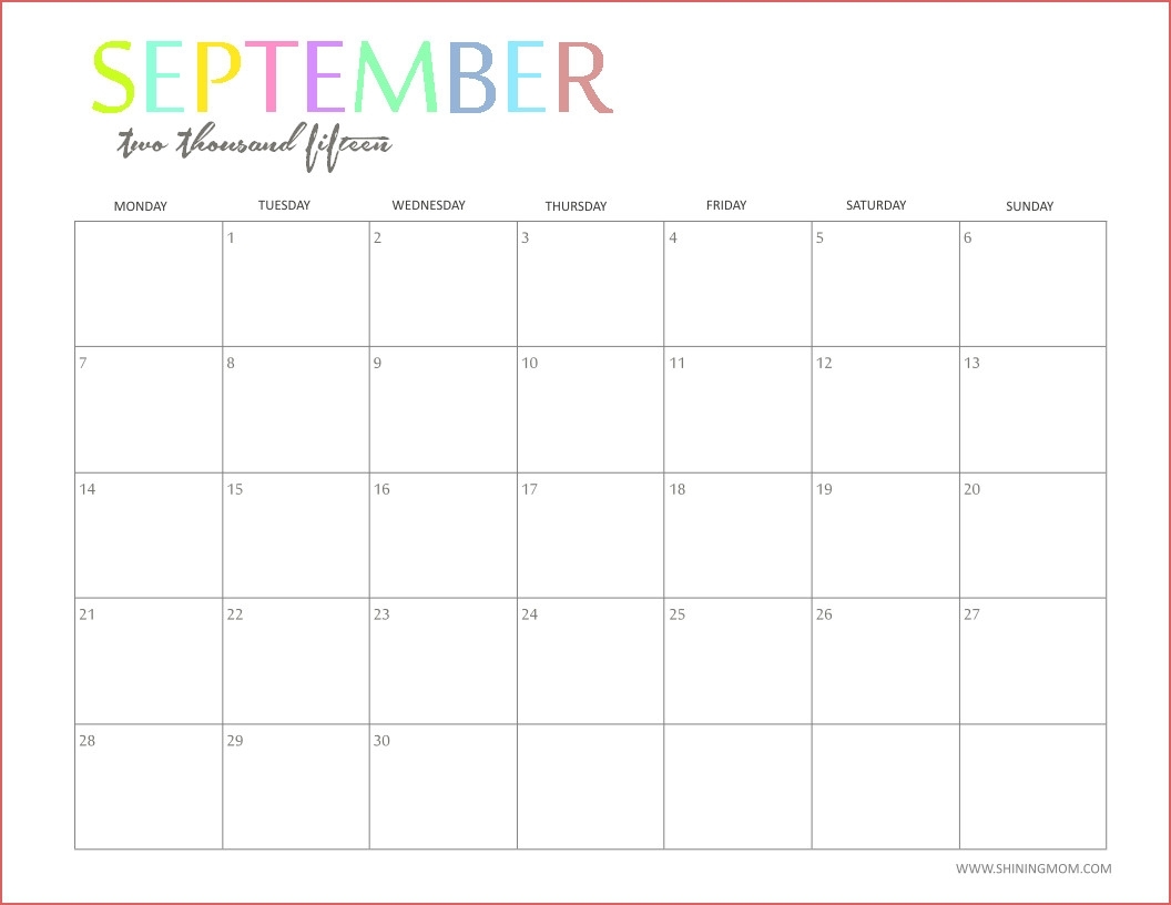 editable 2015 monthly calendar template calendar