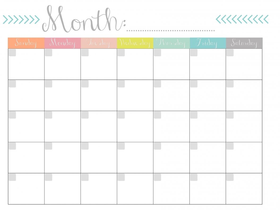 Free Printable Monthly Calendars | Skakun Media in Printable Month To Month Calendar