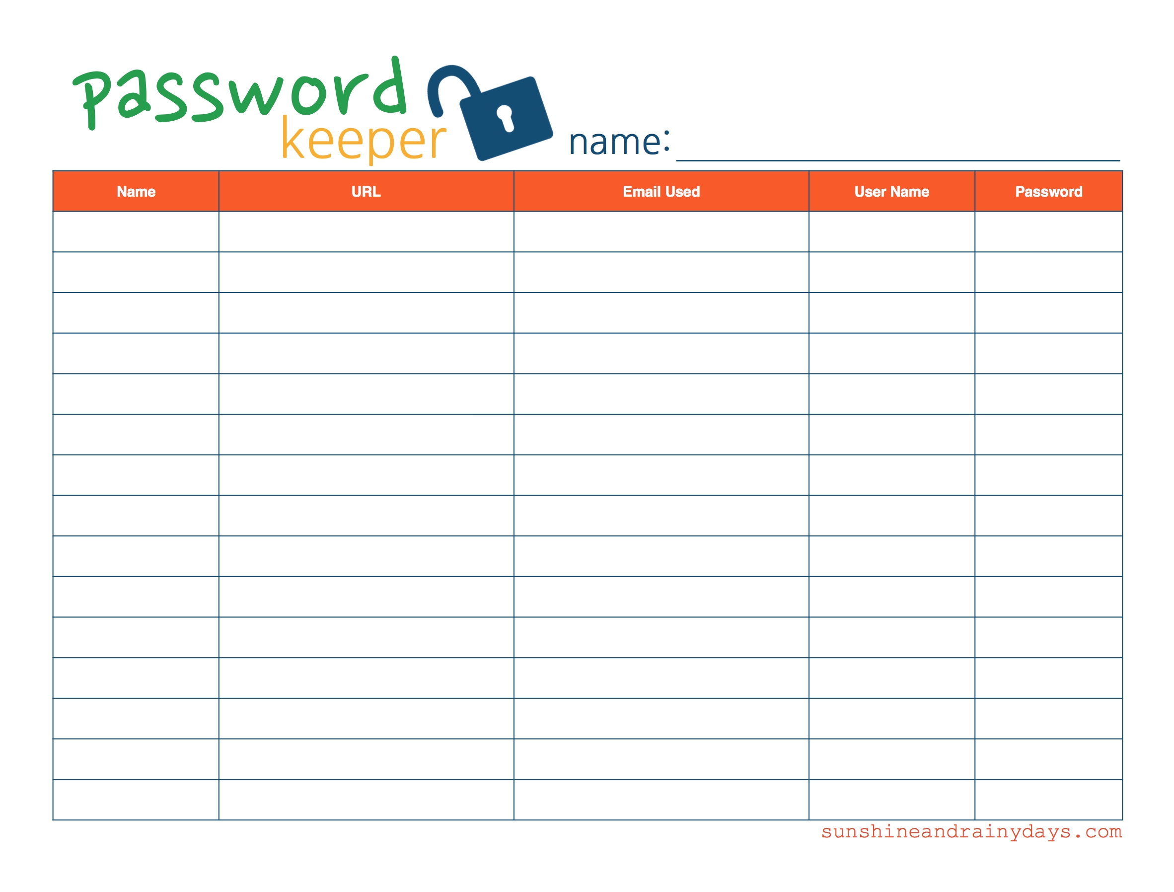 Free Printable Password Organizer Durun.ugrasgrup For Free Printable in Free Printable Password Organizer Sheets