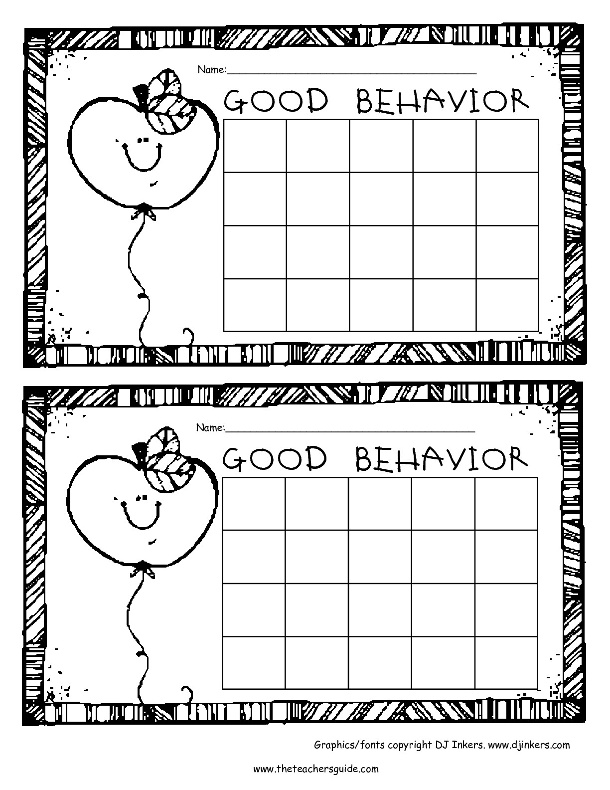 Free Printable Reward And Incentive Charts in Monthly Behavior Chart Paper Printout