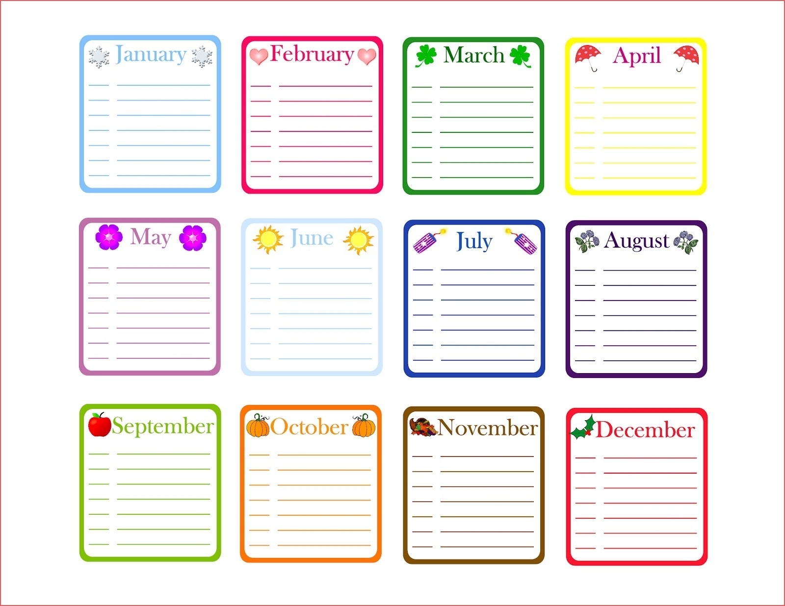 Free Printable T Chart Archives | Freesamplecalendar within Free Printable Birthday Chart Templates