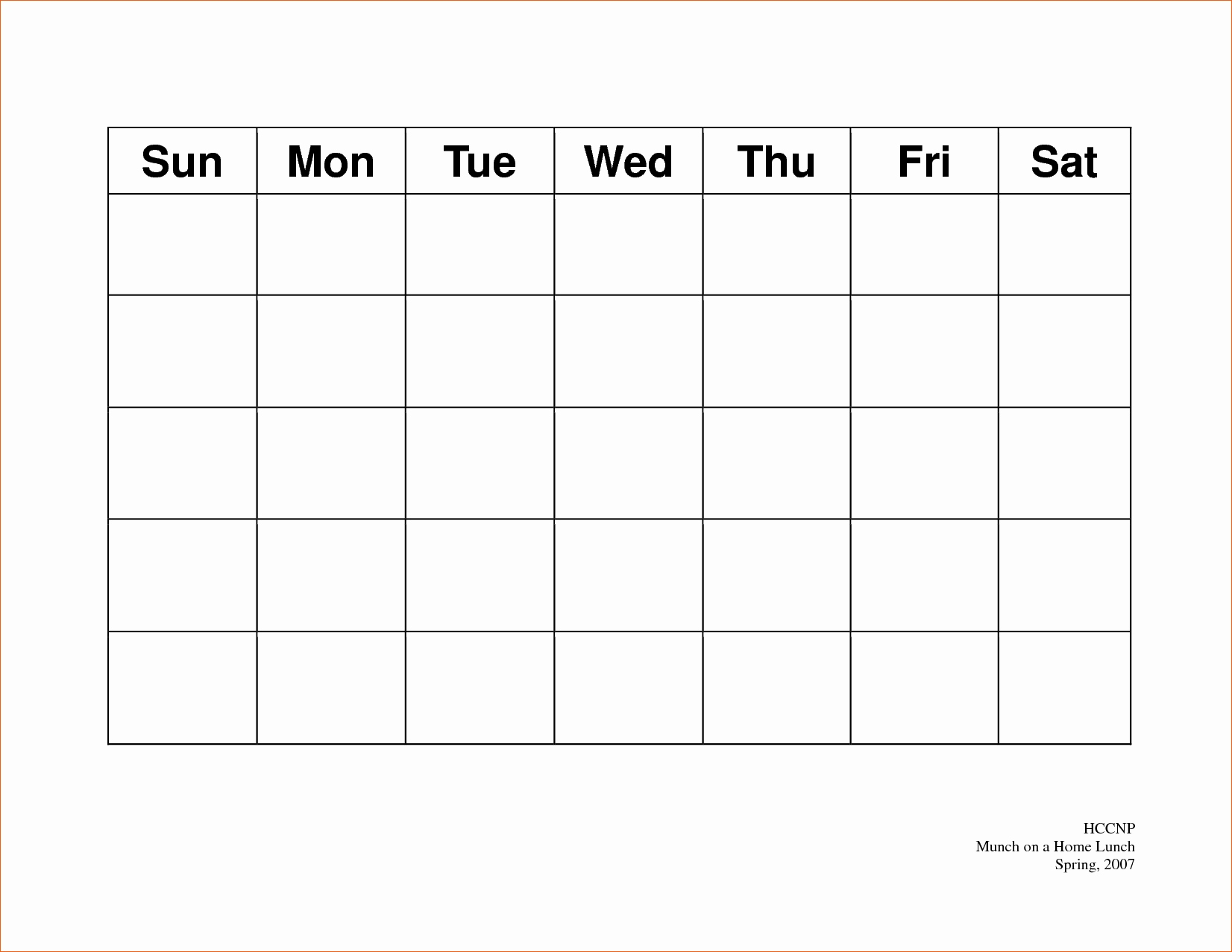 Free Printable Weekly Calendar Templates 7 5 Day Calendar Template with regard to 5 Day Blank Calendar Template