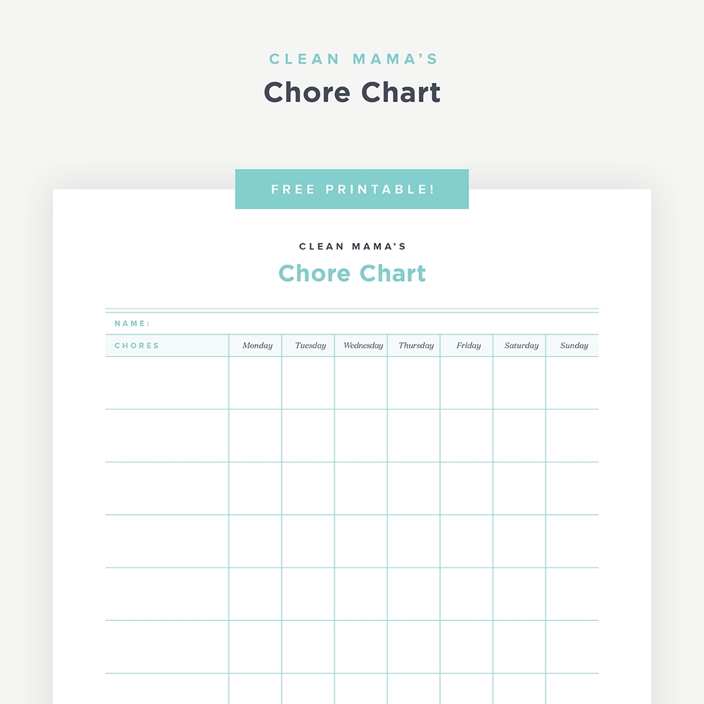 Free Printables - Clean Mama within Free Printable 5 Day Calendar Pages