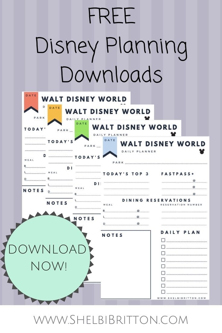 Free Walt Disney World Vacation Planning Printables! Download These with regard to Disney World Printable Planning Sheets