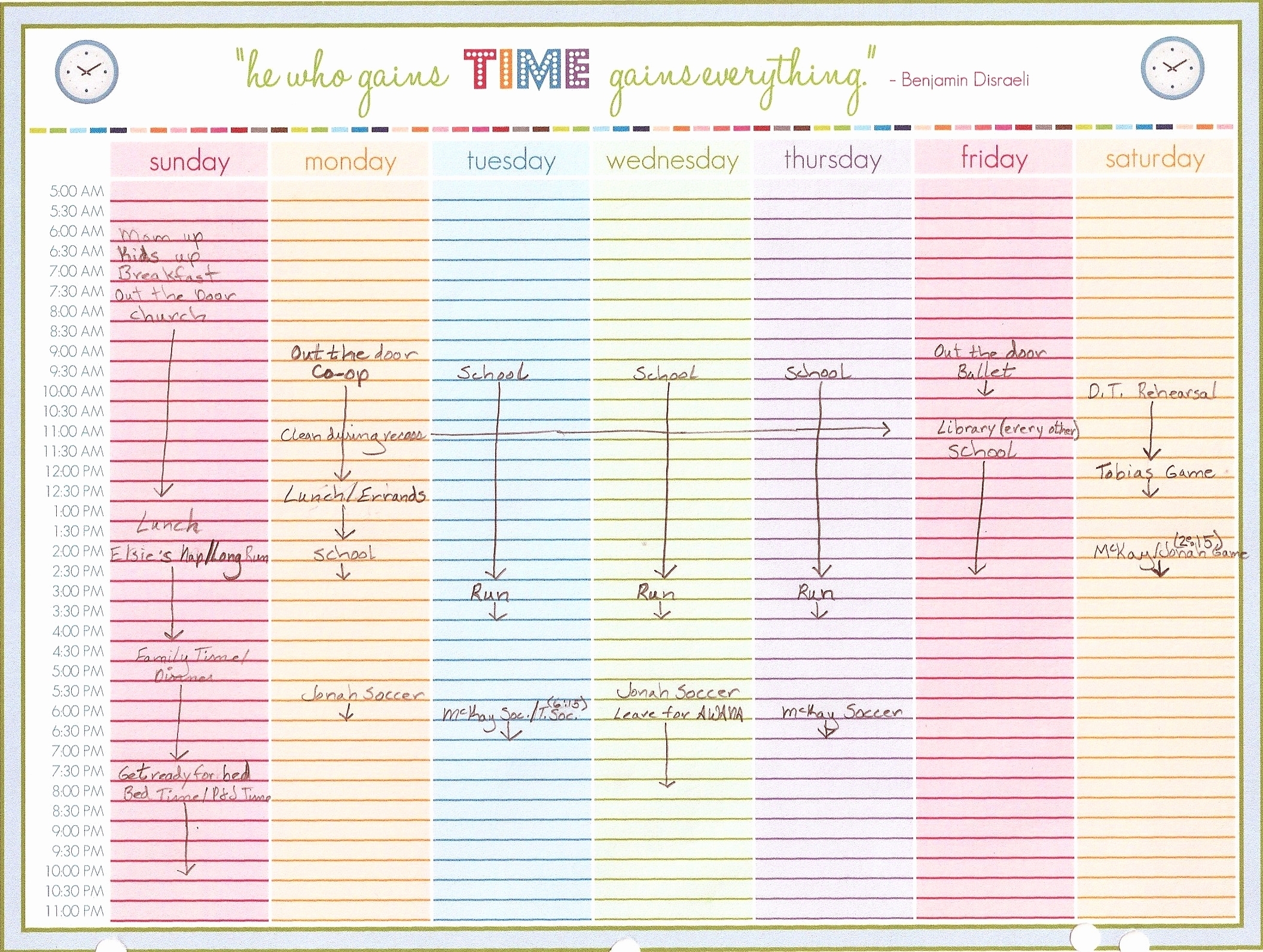Free Weekly Calendar With Times Slots Printable Weekly Calendar With regarding Weekly Calendar Template With Time Slots