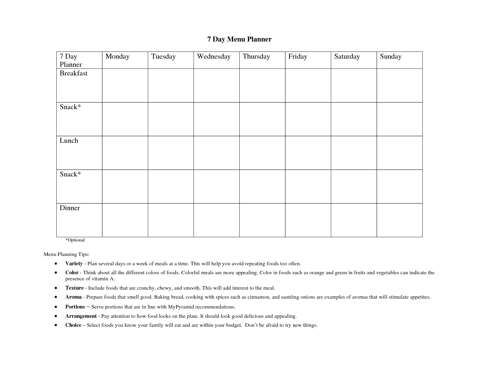 Free Weekly Le Templates For Word Day Template Planner Pdf Hourly for 7 Days A Week Planner