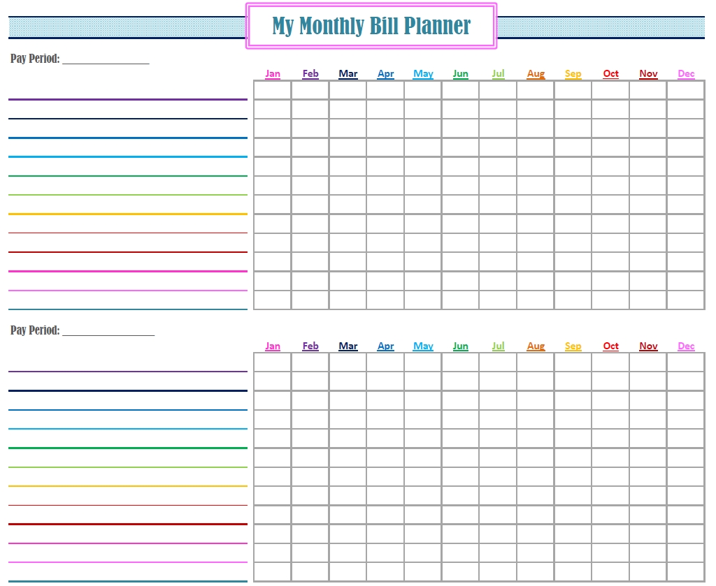 Gold Project Bill Planner | Coo L Stuff | Bill Planner, Bill in Pay My Bill Organizer Sheet