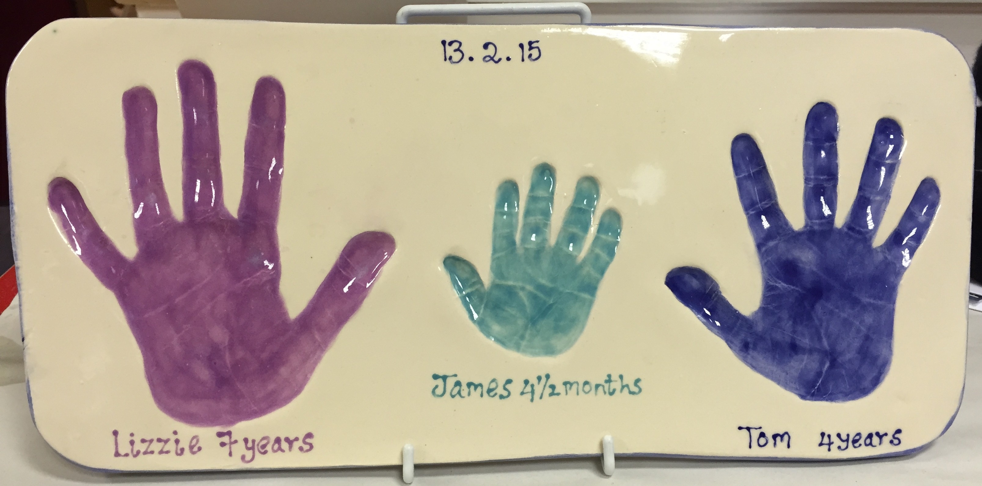 Hand &amp; Footprints - Fired Treasures regarding Handprint Footprint With Siblings Ideas