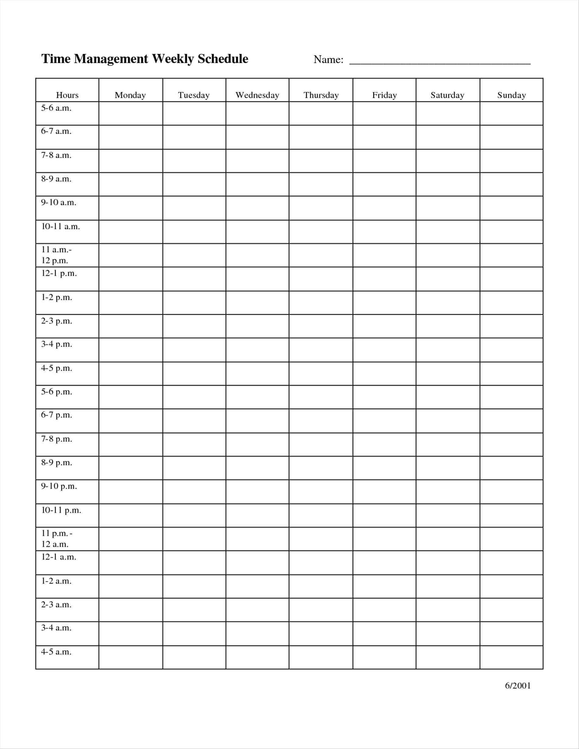 Hour Schedule Template Ideas Y Planner Ulyssesroom Free | Smorad inside 24 Hour Daily Agenda Printable