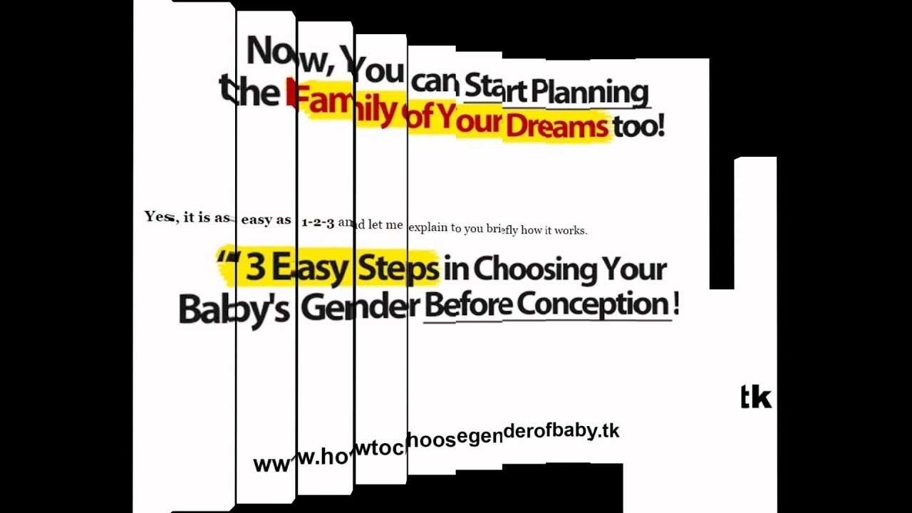 How To Choose The Gender Of Your Baby - Proven Steps On How To inside How To Choose Your Babys Gender