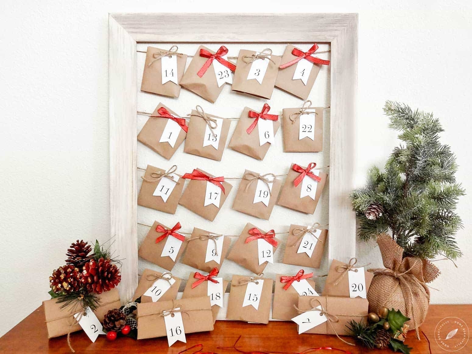 How To Create A Easy, Fun Diy Advent Calendar for Create An Advent Calender Wooden