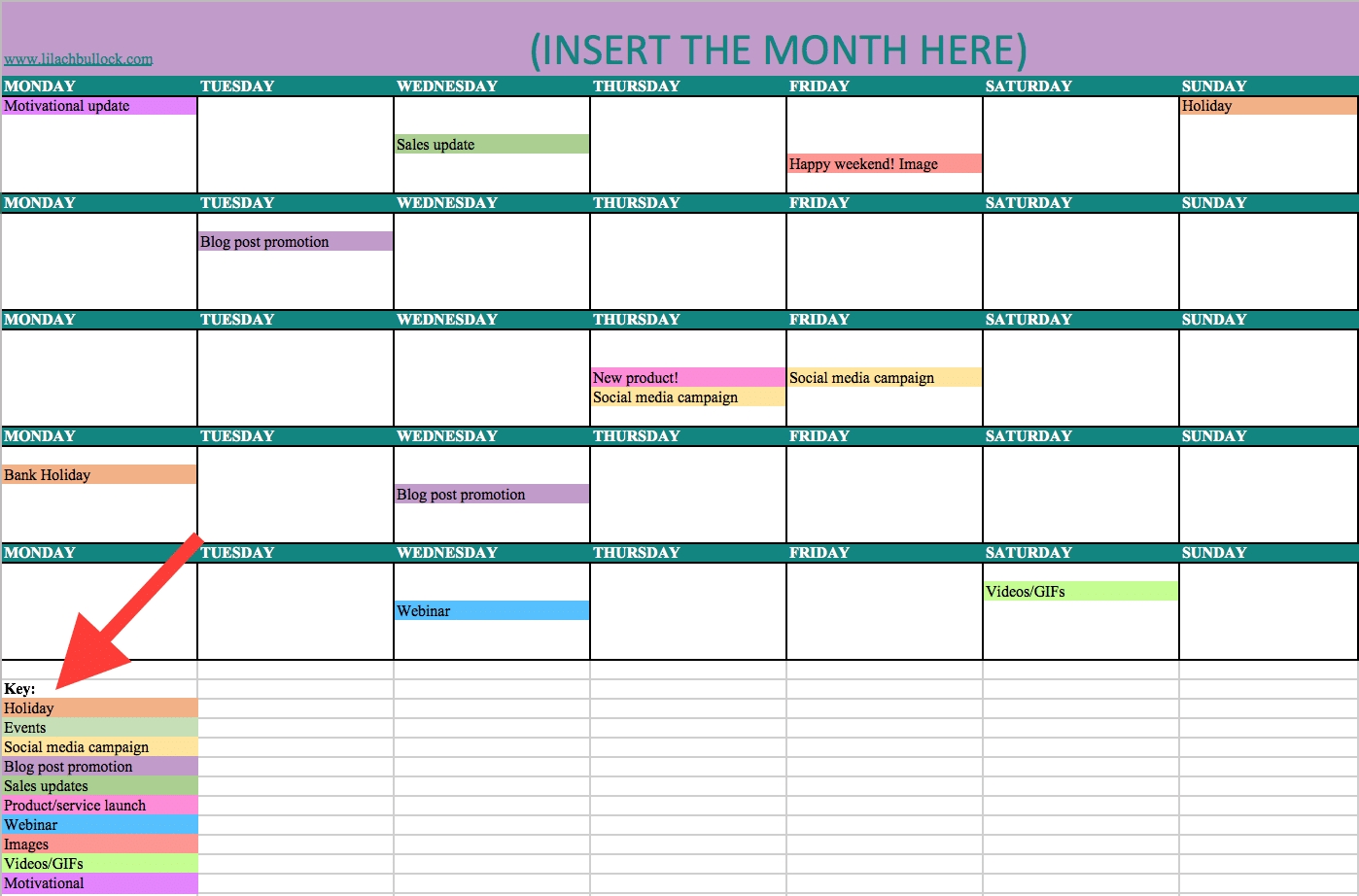 How To Create A Social Media Calendar + Free Social Media Calendar with regard to Social Media Posting Schedule Template