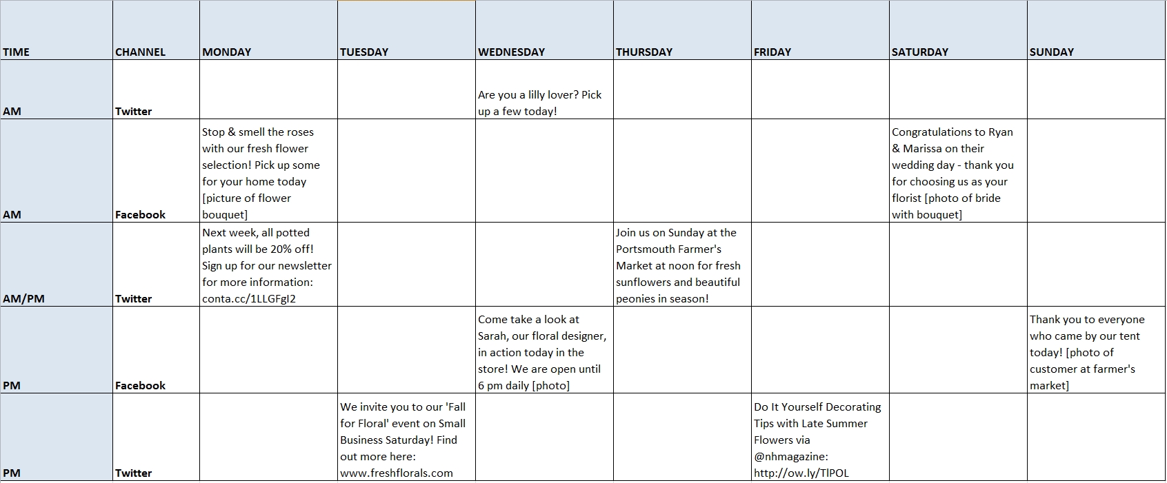 How To Create And Manage A Social Media Schedule In 3 Easy Steps throughout Social Media Content Weekly Schedule