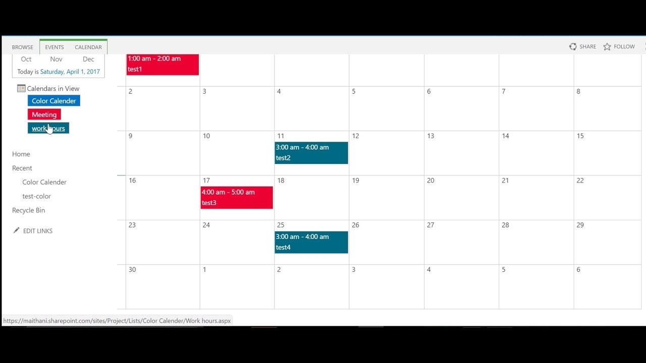 How To Create Color Coded Calendar In Sharepoint 2013 - Youtube in Sharepoint 2013 Calendar Overlay Issues