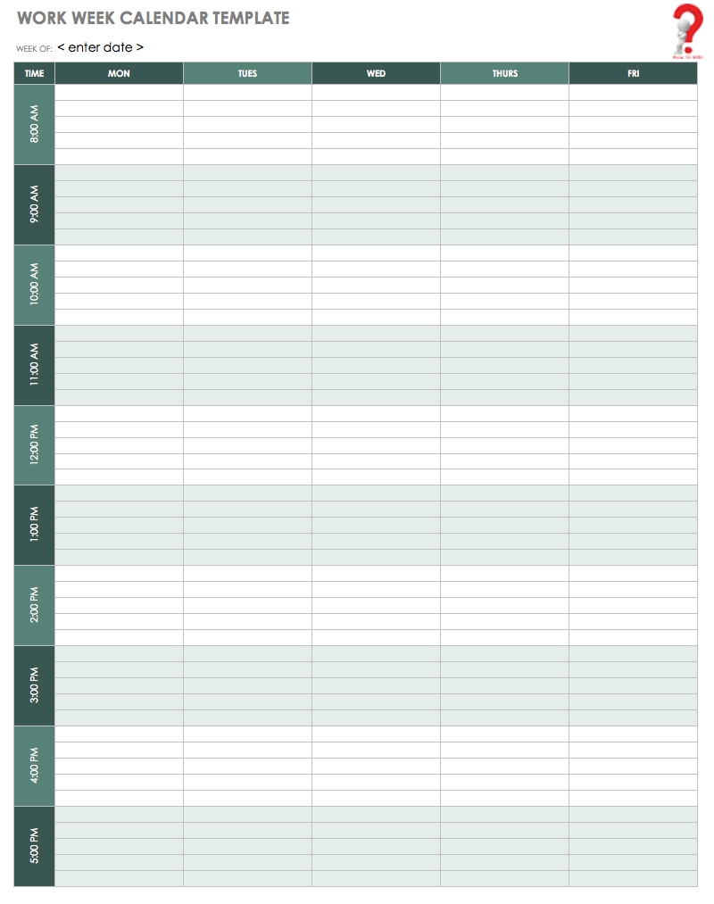 How To Schedule Your Week With Weekly Calendar Template | How To Wiki with Days Of The Week Calendar Template