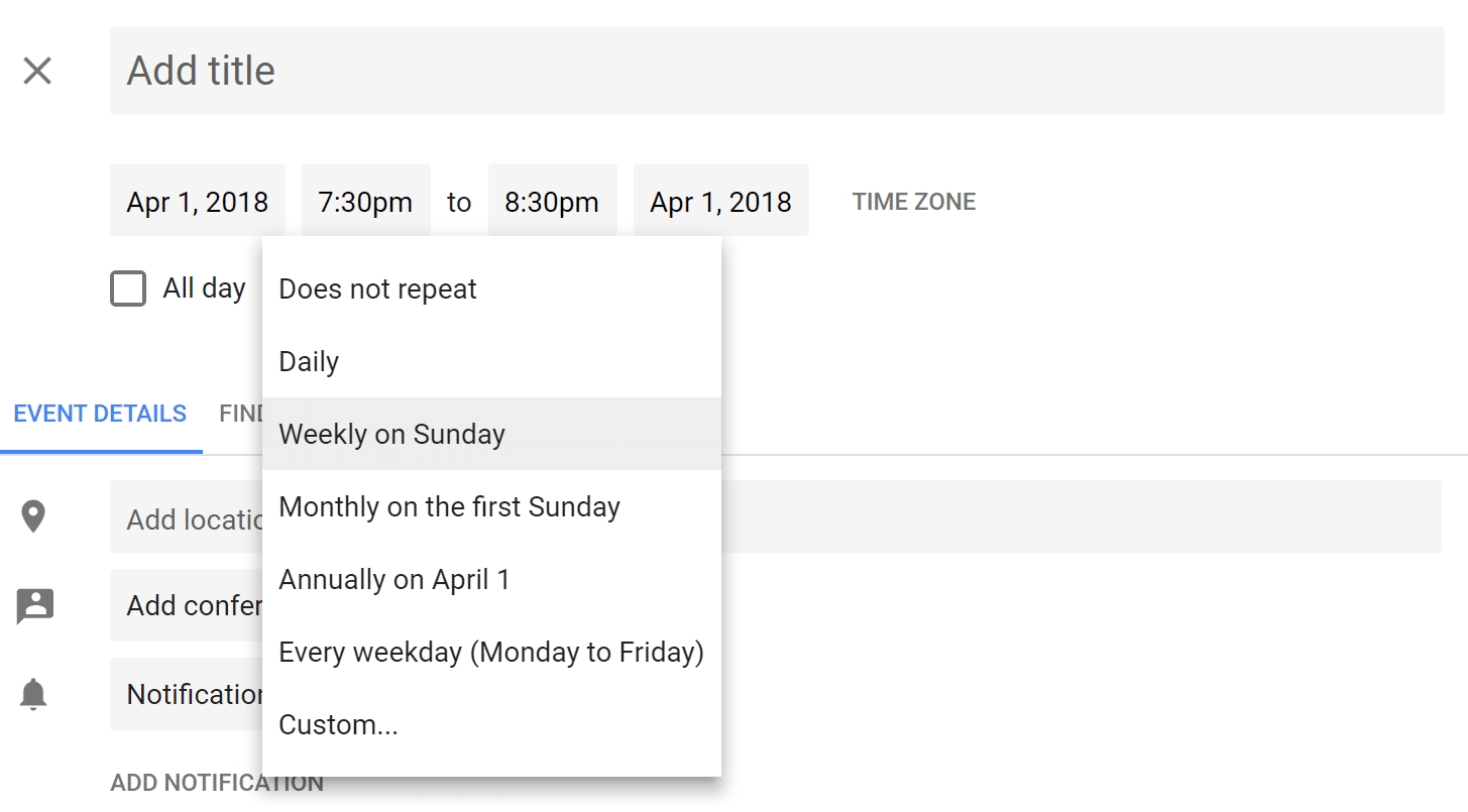 How To Set Up Repeating Event In Google Calendar On Last Day Of Month with Set Up An Event Calendar