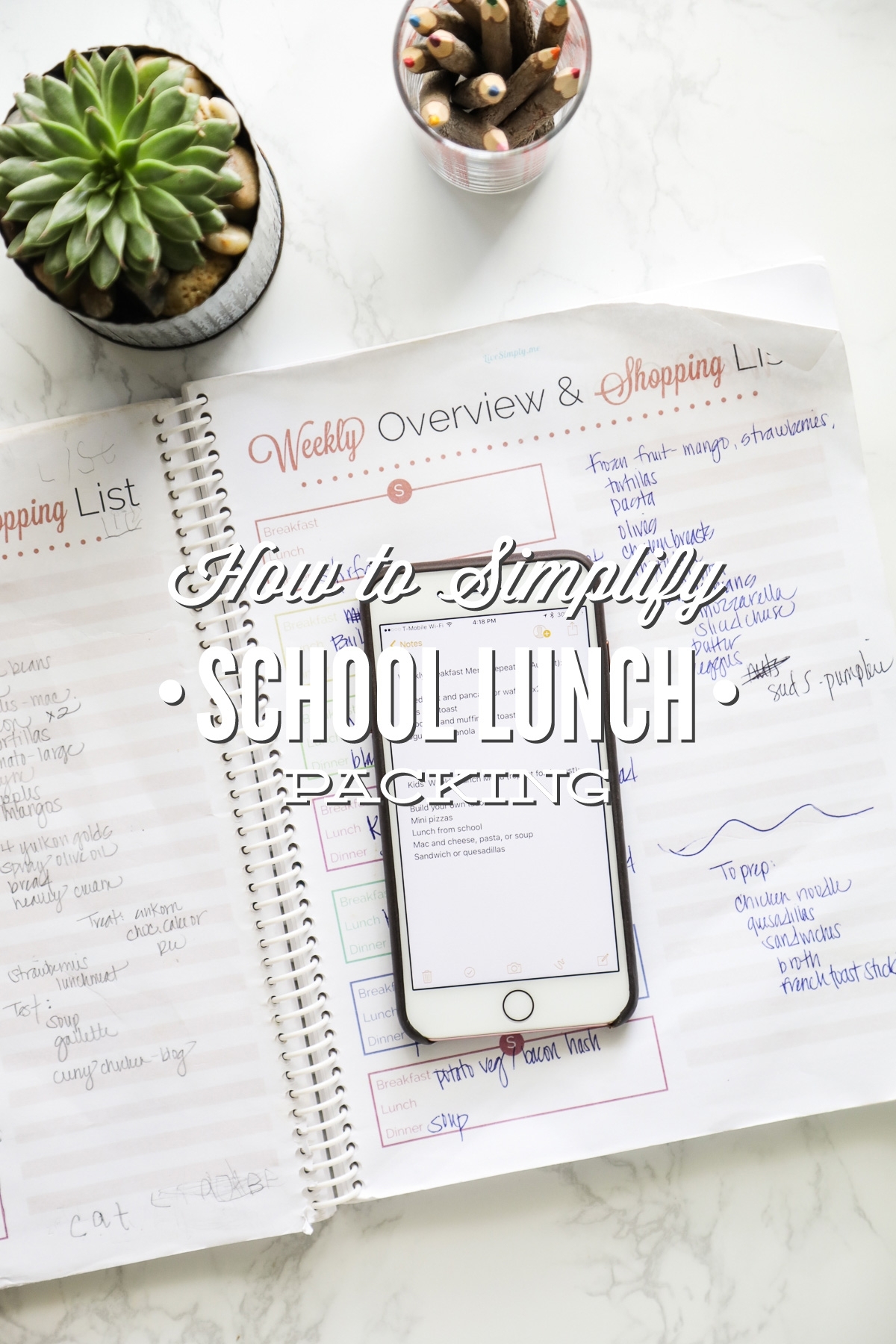 How To Simplify School Lunch With A Rotational Lunch Menu - Live Simply pertaining to 5 Week Lunch Menu Rotation Template