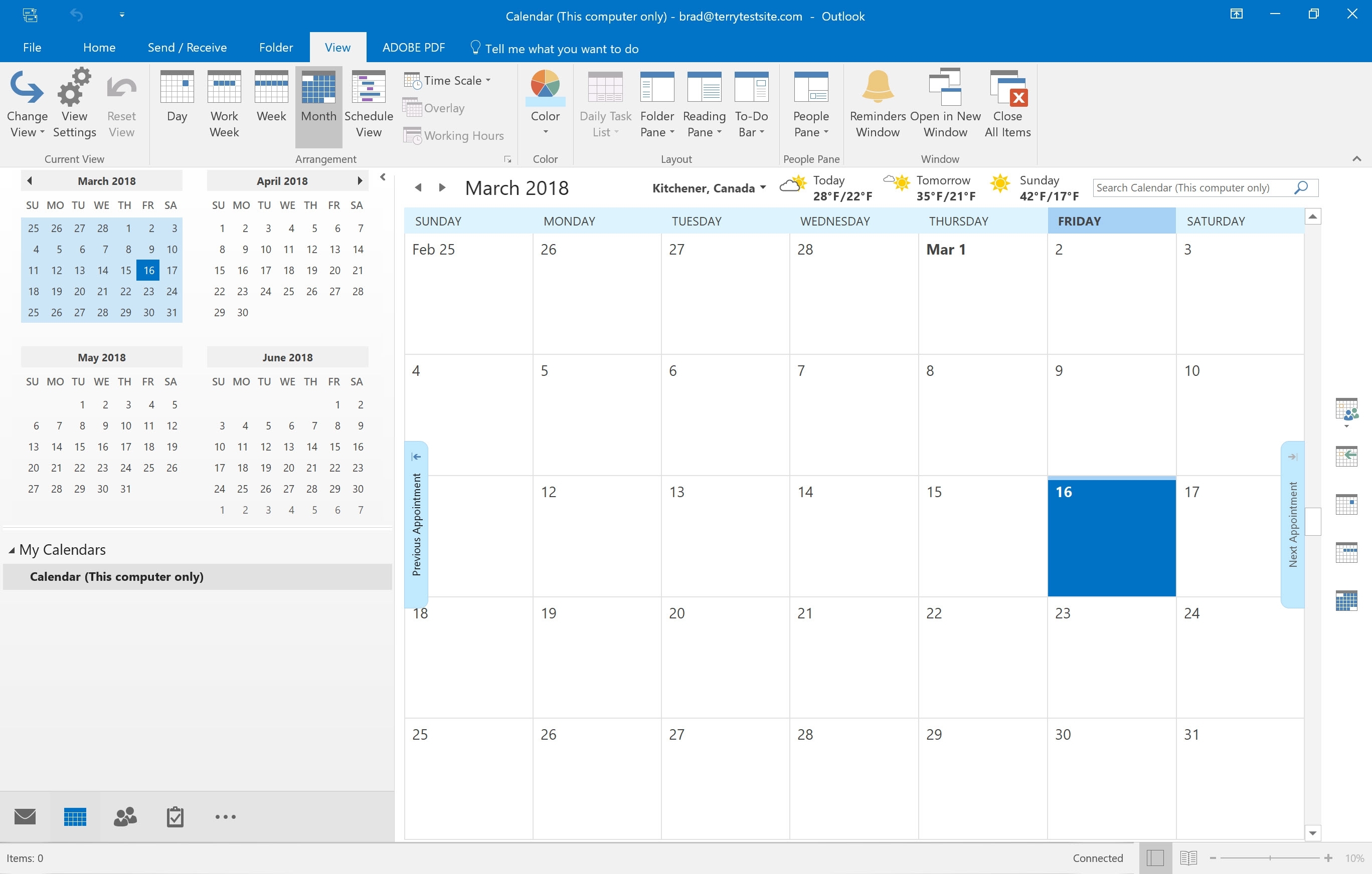 cannot open icloud calendar in outlook 2016