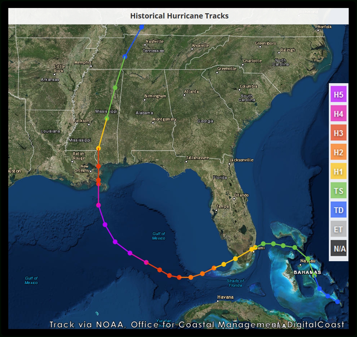 map-of-area-affected-by-hurricane-katrina