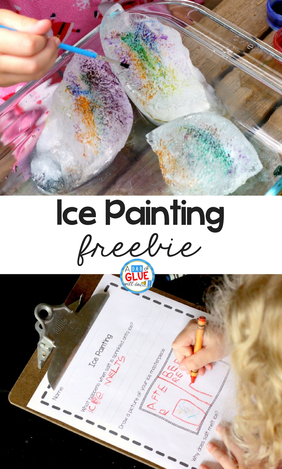Ice Painting With Salt And Watercolors - inside March Childrens Calendar Watercolor Png