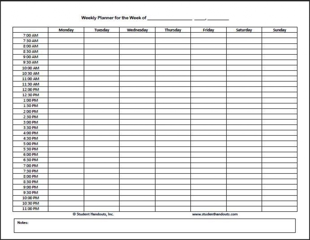 Images Of Blank Calendars With Time Slots | Template Calendar Printable in Week Calendar Blank With Time Slots