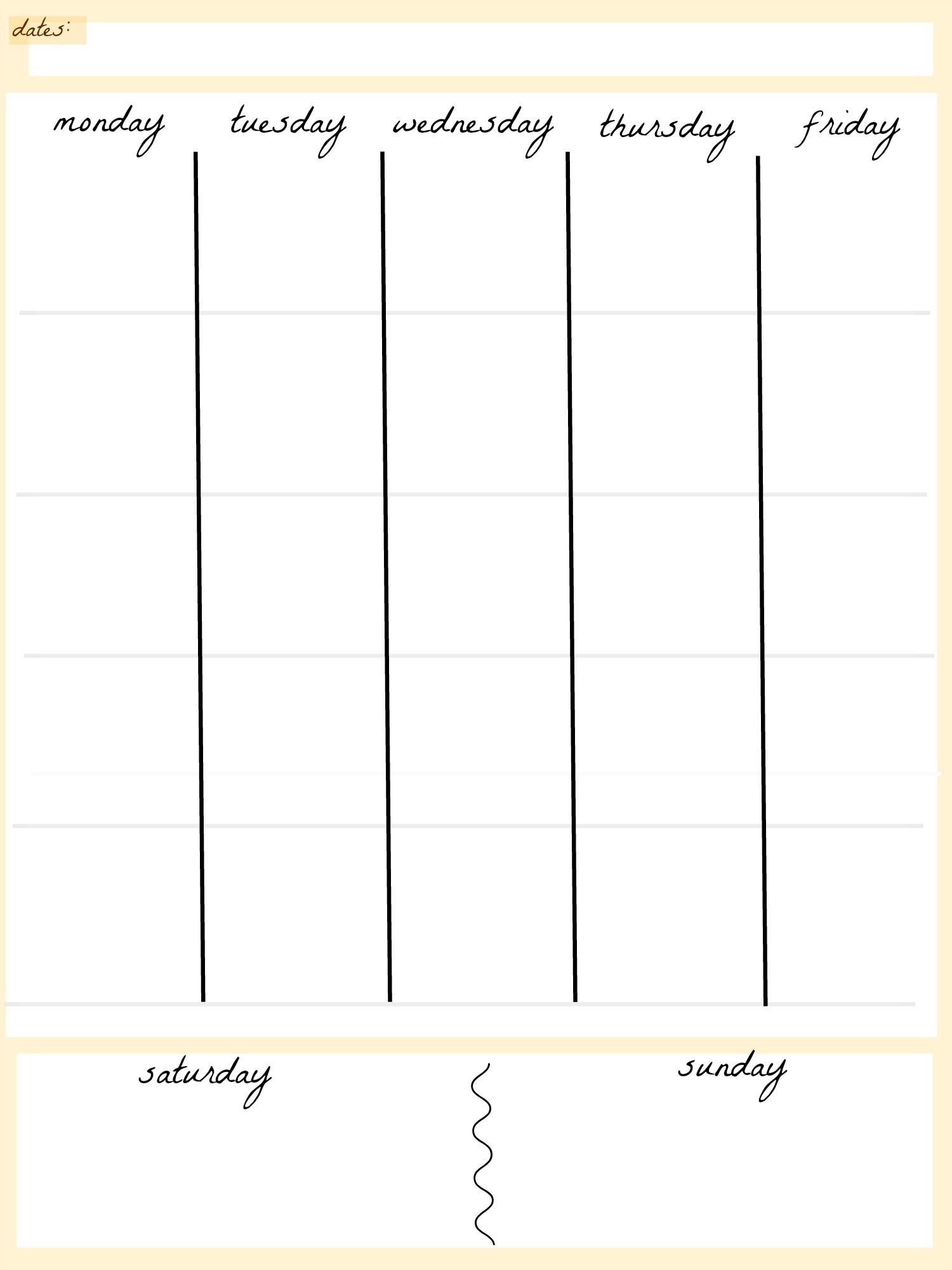 Impressive 5 Week Blank Calendar • Printable Blank Calendar Template inside 5 Day Week Blank Calendar Printable