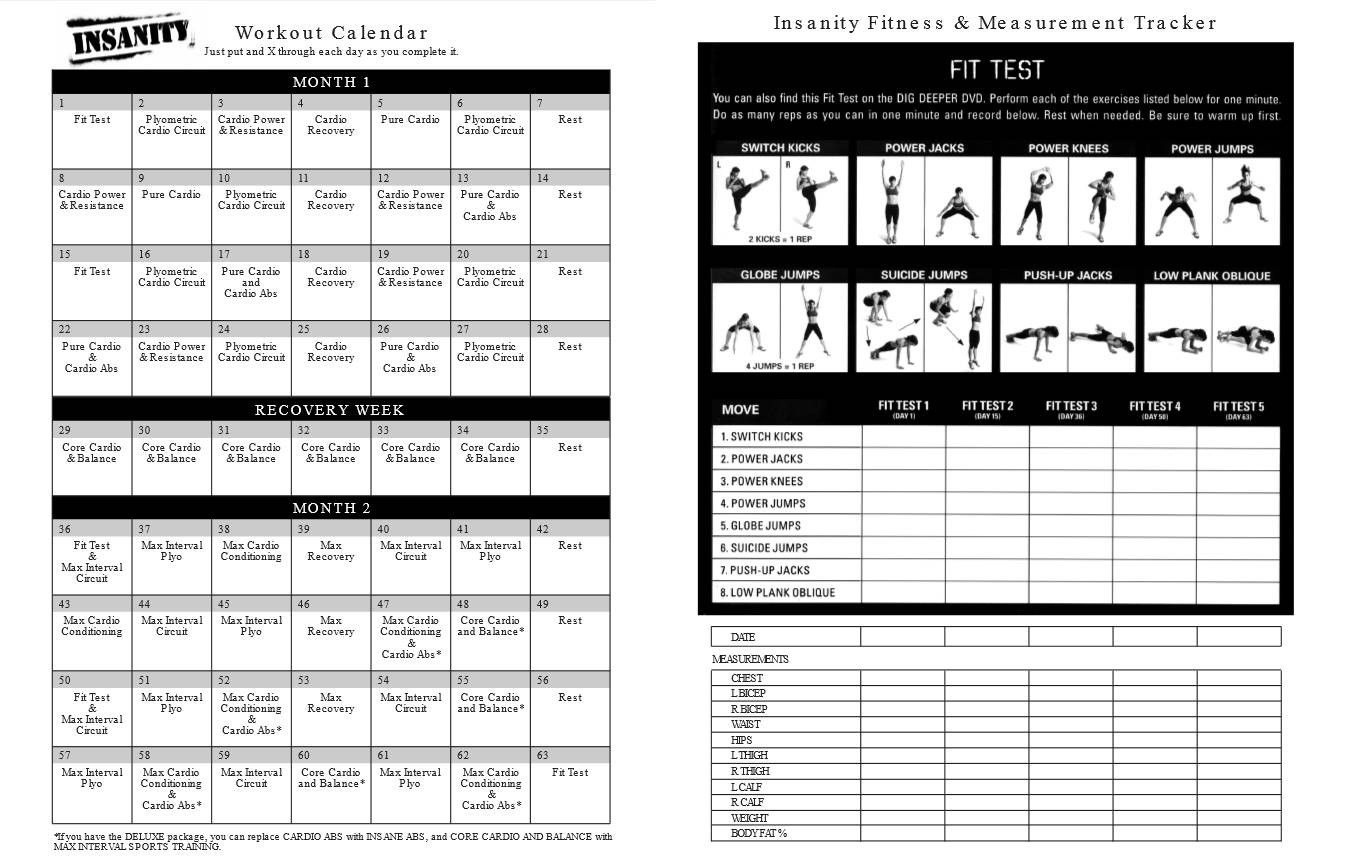 Insanity Calendar Month 3 • Printable Blank Calendar Template inside Insanity Max 30 Calendar Pdf