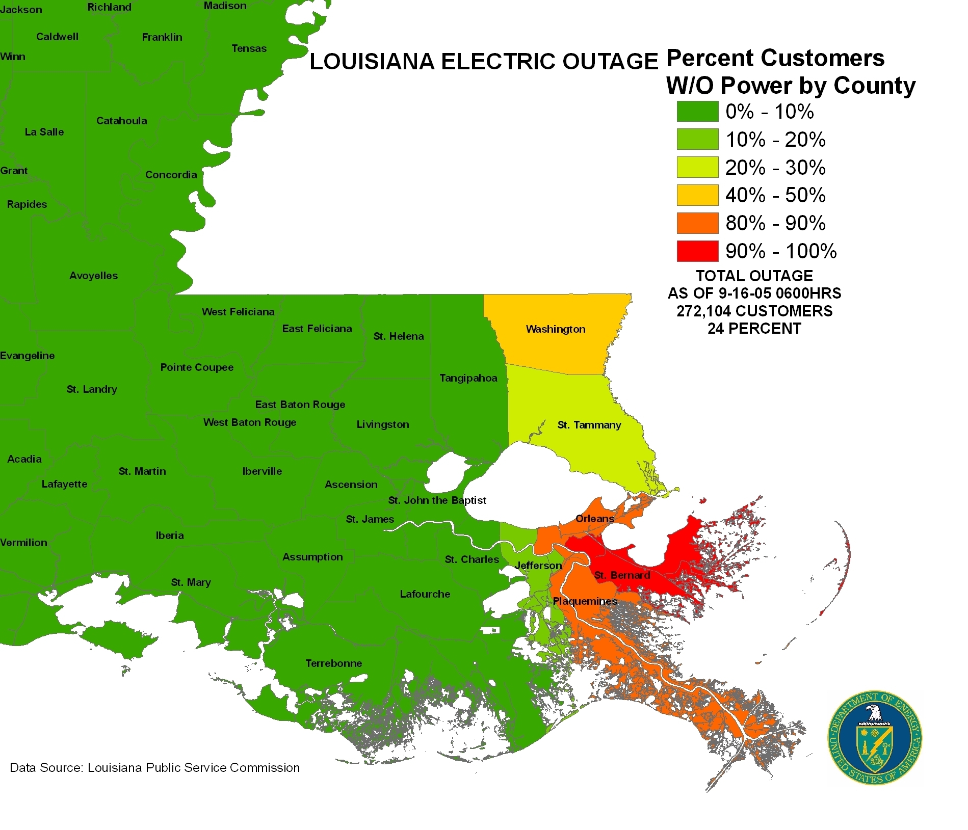 Iser - Hurricane Katrina for Map Of Area Affected By Hurricane Katrina