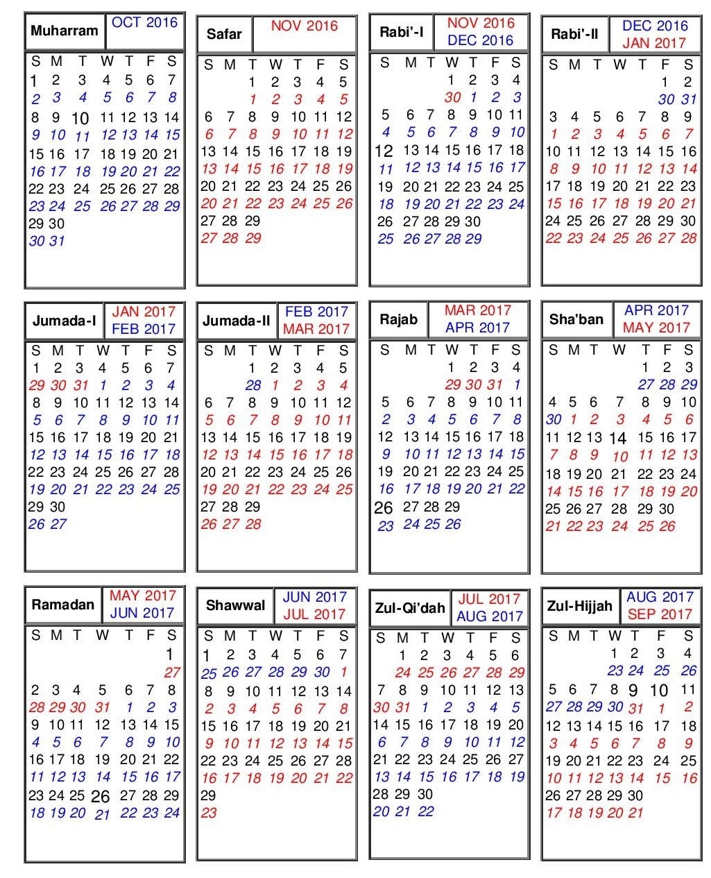 Islamic And Gregorian Calendar 2017 Lunar | Download 2019 Calendar within Saudi Islamic Month Kalendar Com