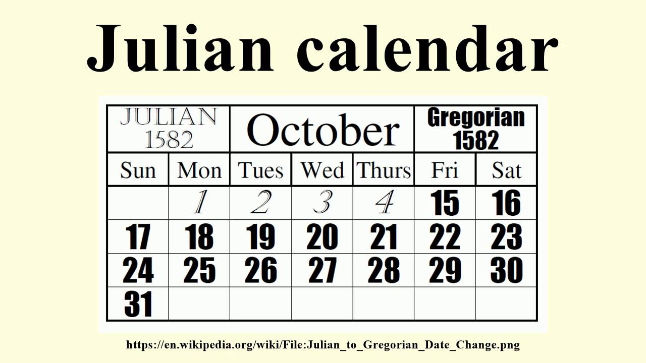 What Is A Julian Calendar