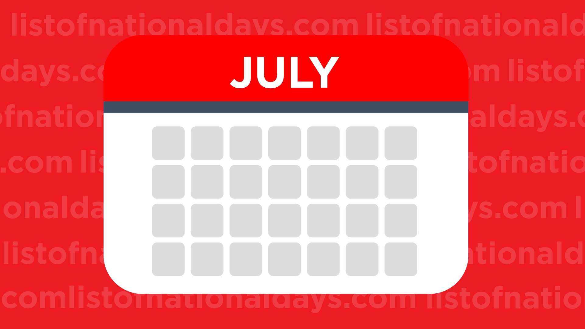 July National Days - List Of National Days with Month Of July National Days