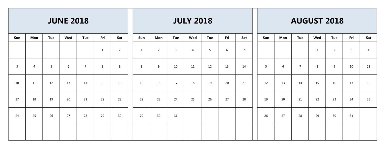 June And July Monthly Calendar | Template Calendar Printable in June And July Monthly Calendar