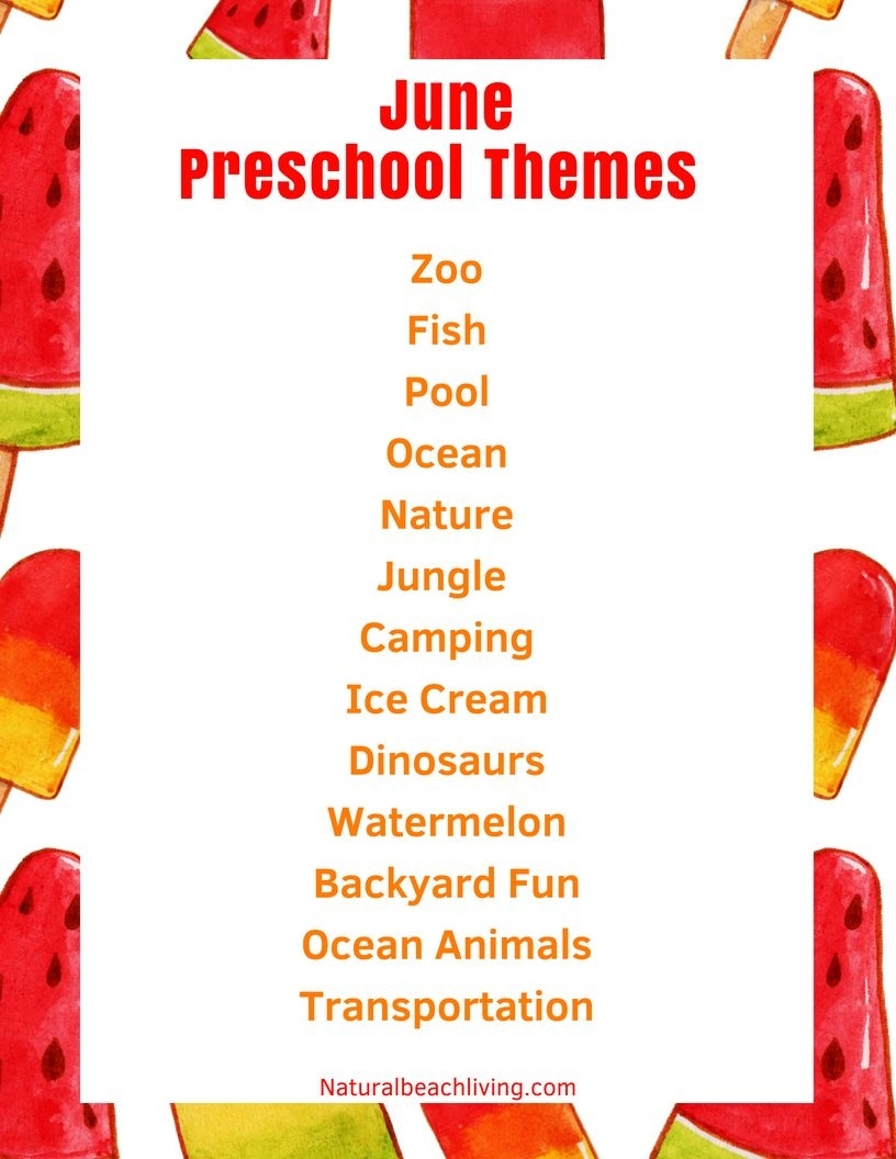 June Preschool Themes With Lesson Plans And Activities | Preschool inside Fun Summer Camp Lesson Plan