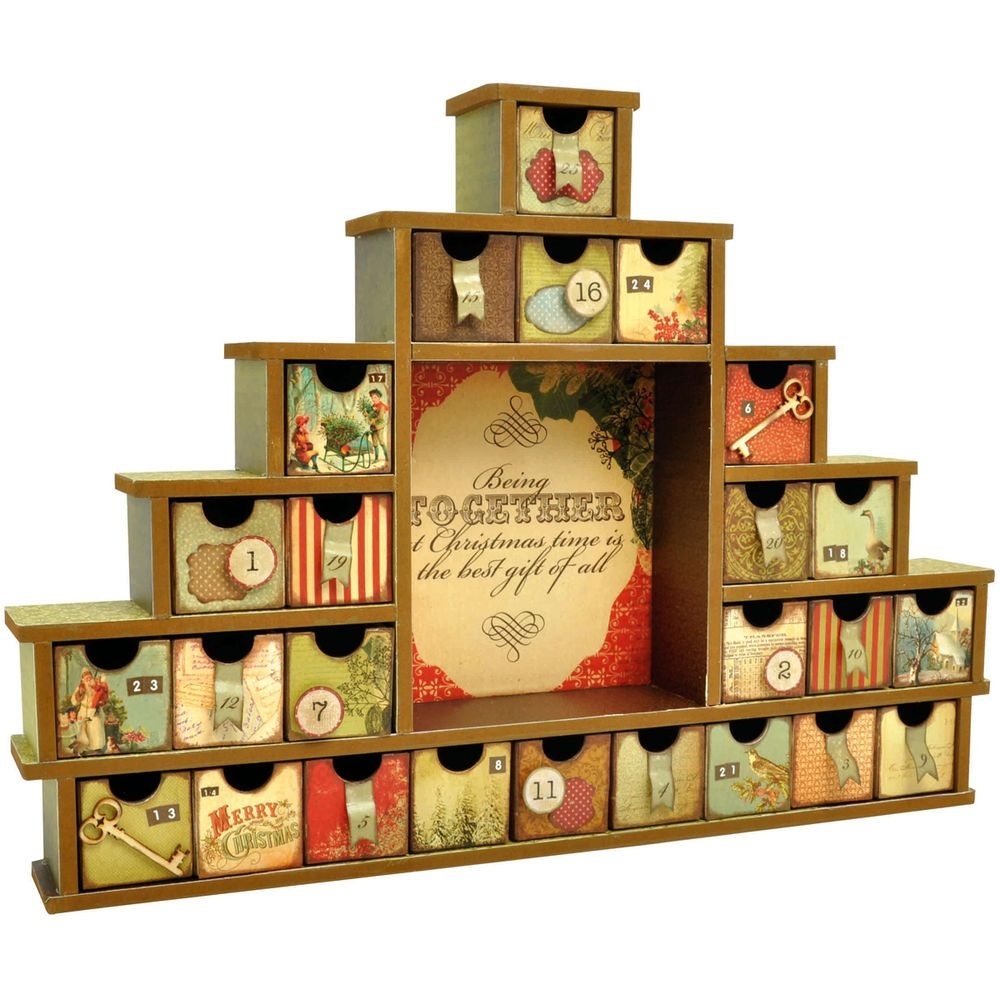 Wooden Shadow Box Advent Calendar Calendar Inspiration Design