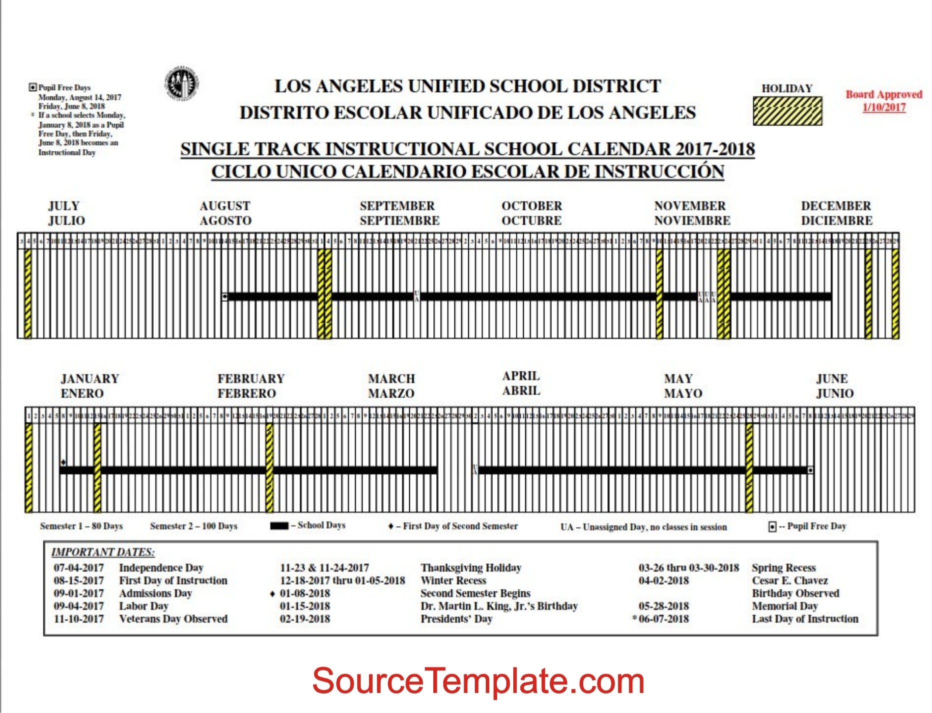 Lausd Payroll Calendar 2018-17 | Payroll Calendars in Lausd Semi Monthly Payroll Calendar