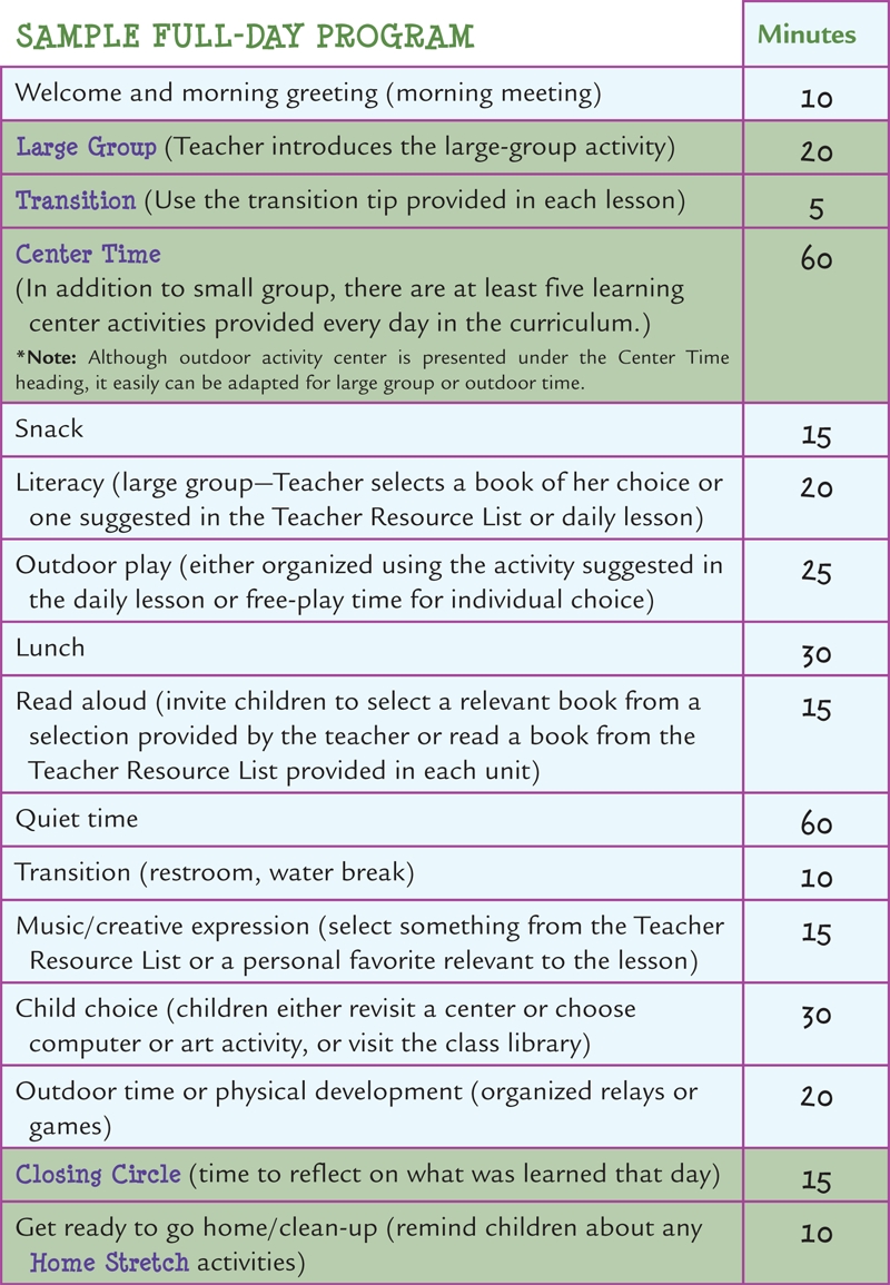 Learn Every Day: The Preschool Curriculum - Sample Schedules with regard to Free Preschool Template For Schedule