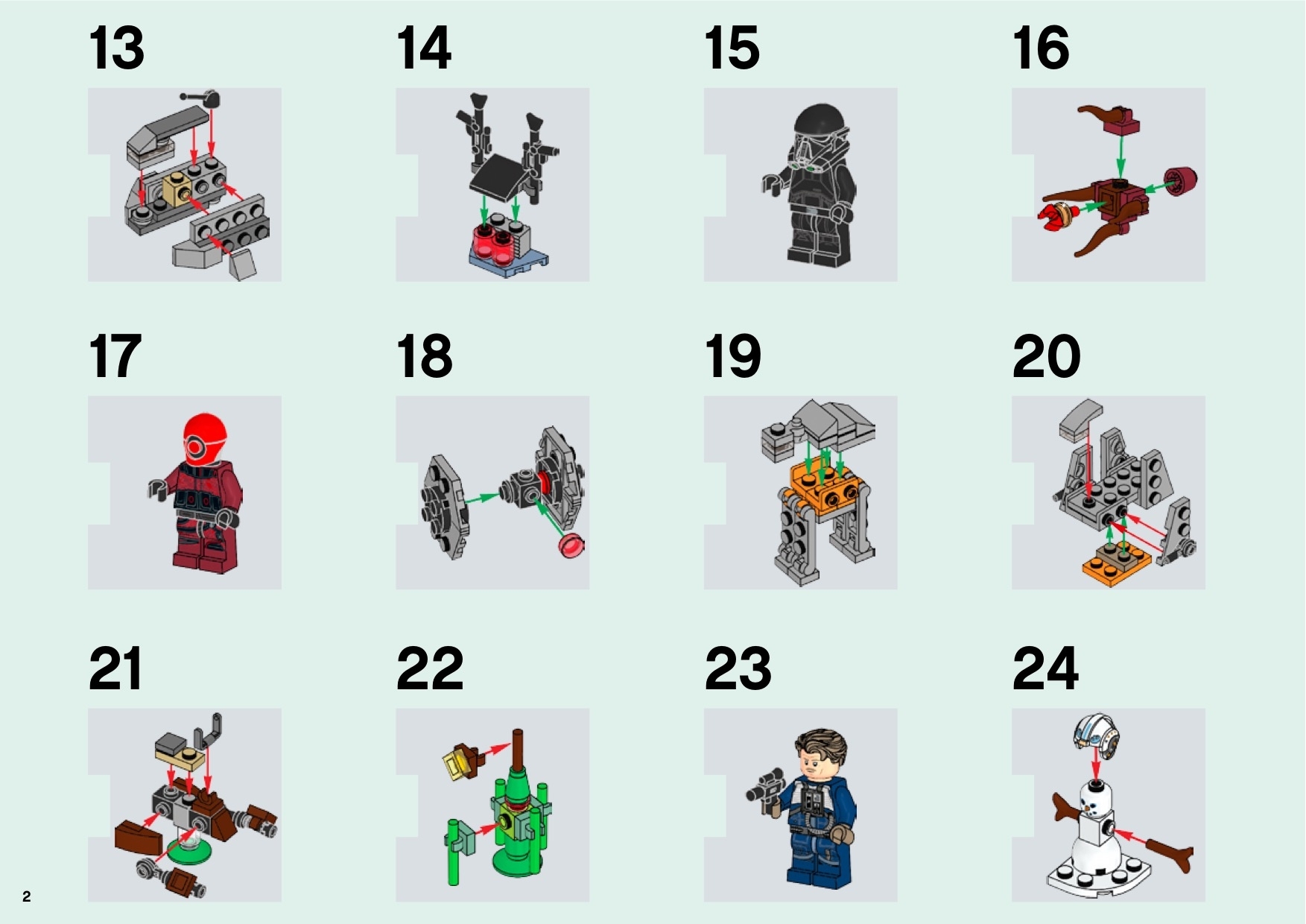 Lego Star Wars Instructions Advent Calendar