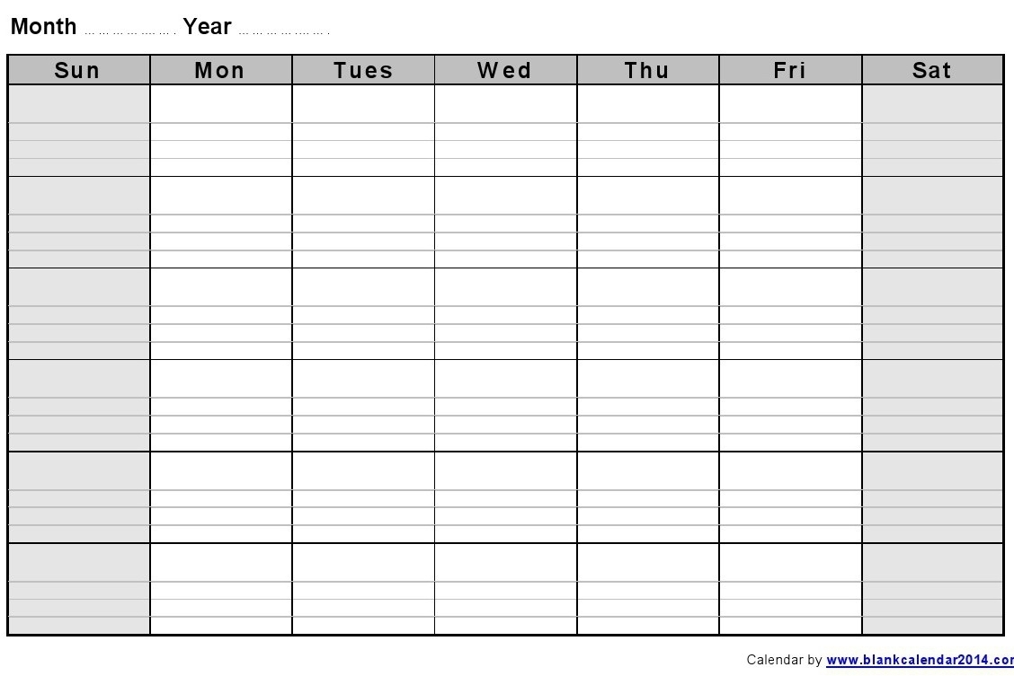 Lined Monthly Calendar | Printable Calendar Templates 2019 regarding Blank Lined Weekly Printable Calendar