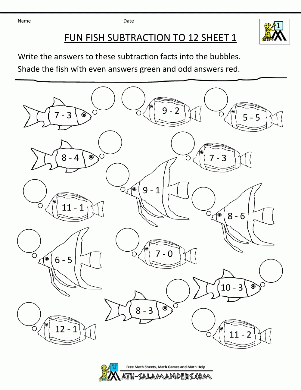 Math Coloring Pages 3Rd Grade | Math Coloring Sheets Fun Subtraction within 1St Grade Coloring Math Worksheets