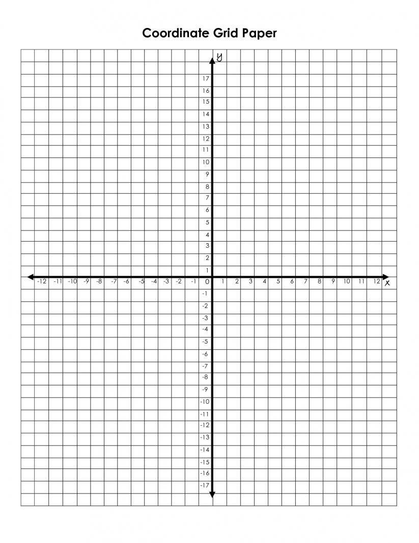 Math : Graph Paper With Coordinate Plane Interactivate Introduction inside 12 X 30 Grid Png